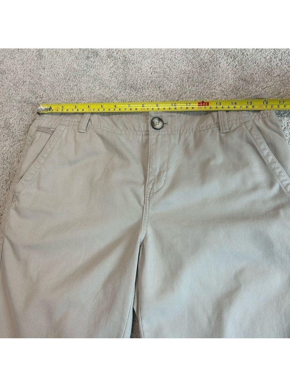 Eddie Bauer women's Blakely shorts beige tan brown Sz 10 - Picture 6 of 10